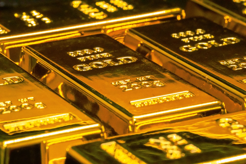 Bullion emas tersusun berlapis
